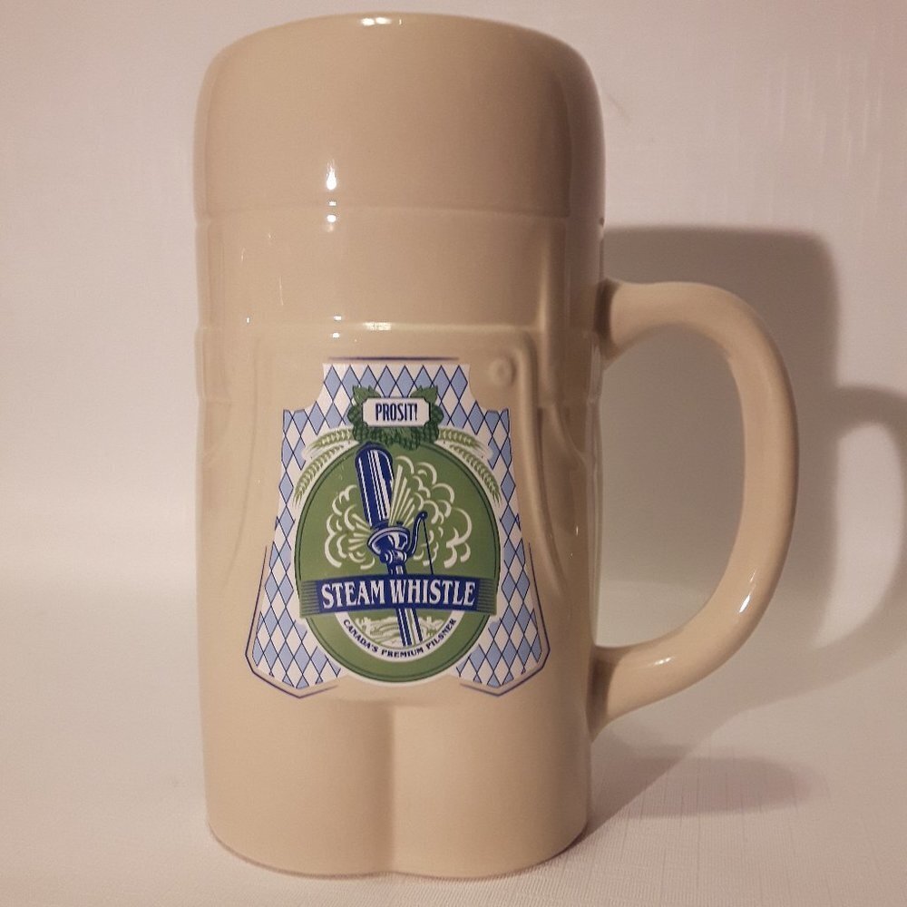 RARE Steam Whistle Pilsner Stein HTF MEGA Beer Stein